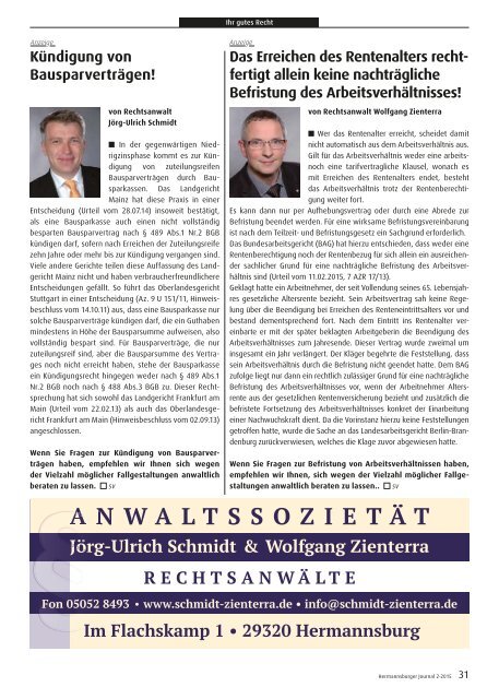 Hermannsburger Journal 2/2015