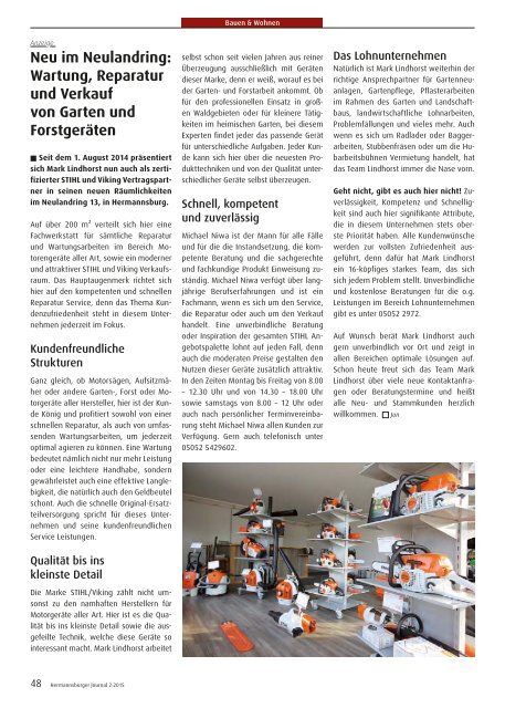 Hermannsburger Journal 2/2015