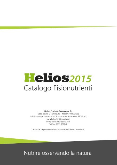 Catalogo Fisionutrienti 2015