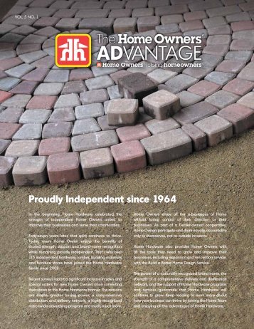 Proudly Independent since 1964 - Home Hardware