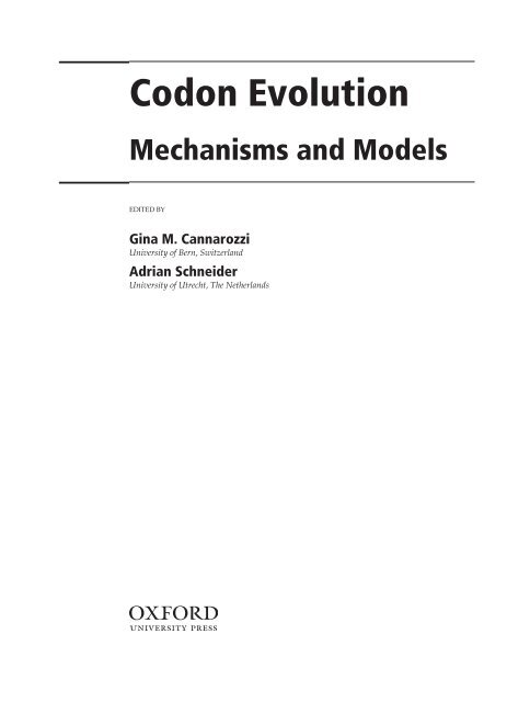 Codon Evolution Mechanisms and Models