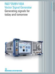 R&SÂ®SMBV100A Vector Signal Generator - Rohde & Schwarz