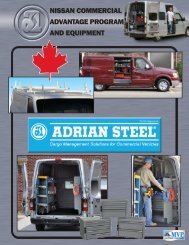 nissan commercial advantage program and equipment - Adrian Steel