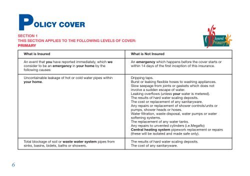 Plumbing Policy Document - Sutton and East Surrey Water Services