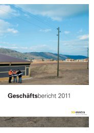 Geschäftsbericht 2011 - Genossenschaft Elektra, Jegenstorf