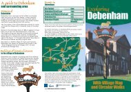Debenham Village brochure part 1 - The South & Heart of Suffolk