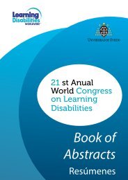 Book of Abstracts - Learning Disabilities Worldwide