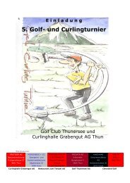 5. Golf- und Curlingturnier - Curling Thun