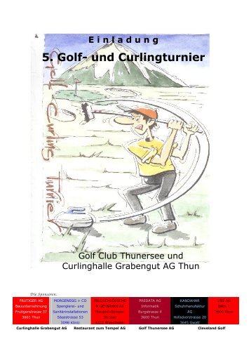 5. Golf- und Curlingturnier - Curling Thun