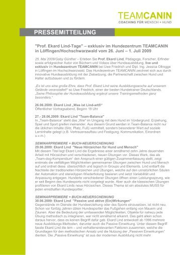 Prof. Ekard Lind-Tage - TeamCanin