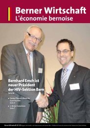 Magazin Berner Wirtschaft 01/2010 - Handels- und Industrieverein ...