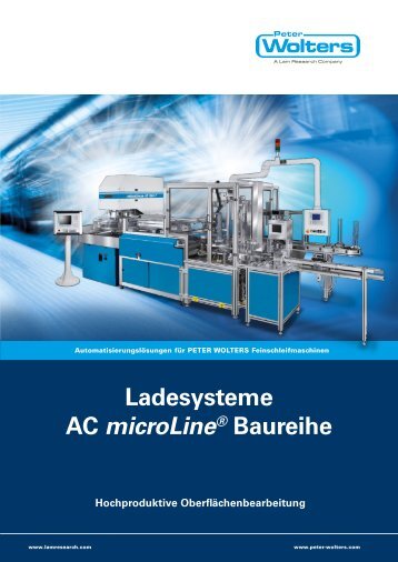 Ladesysteme AC microLineÃ‚Â® Baureihe - Peter Wolters AG