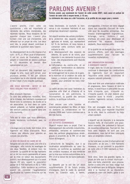 TÃ©lÃ©charger le fichier "Bulletin Municipal 2007" - Valognes