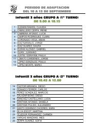 Infantil I - adaptac.. - Colegio San JosÃ© Dominicas