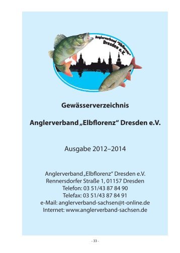 GewÃ¤sserverzeichnis Anglerverband â€žElbflorenzâ€œ Dresden e.V. ...