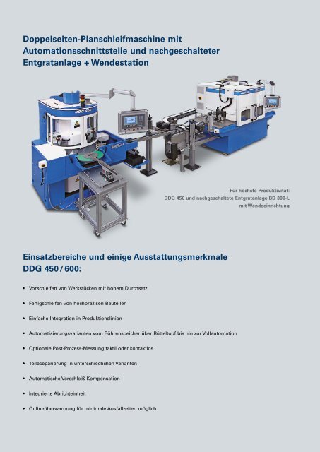 DDG 450 / 600 Hochproduktive ... - Peter Wolters AG