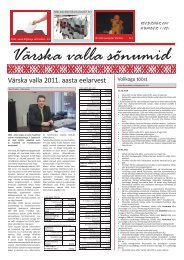 Number 1 (28) veebruar (PDF) - VÃ¤rska vald