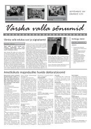 Number 4 (31) september (PDF) - VÃ¤rska vald