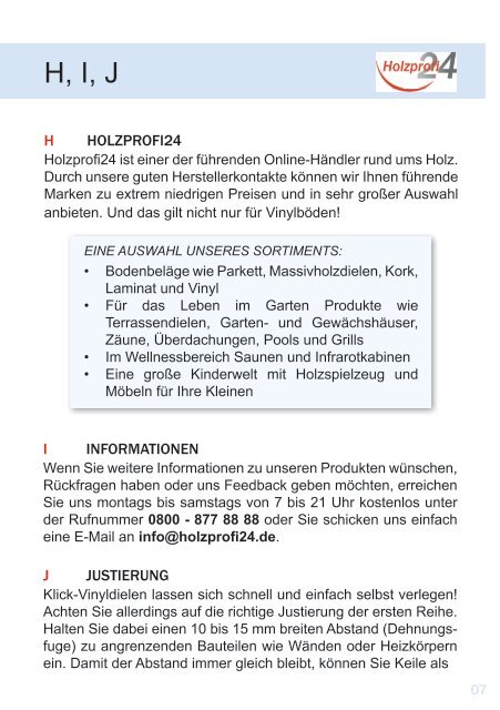 Holzprofi24.de Vinyl-Fibel