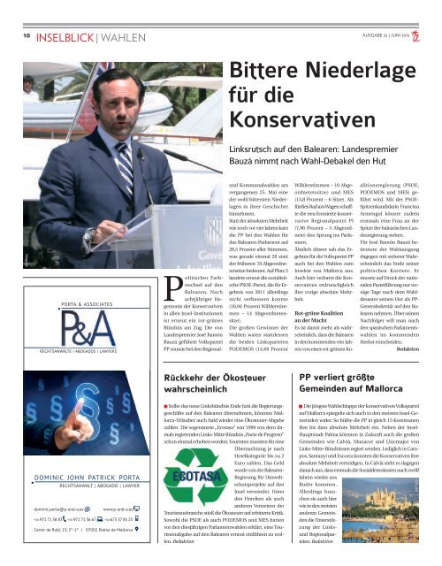 Die Inselzeitung Mallorca Juni 2015 