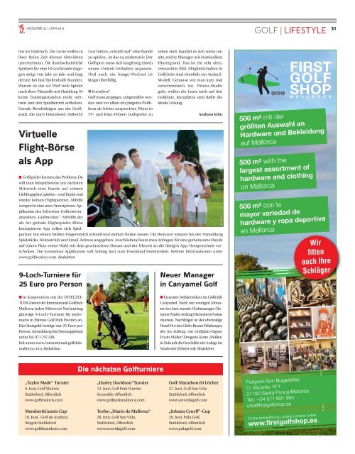 Die Inselzeitung Mallorca Juni 2015 