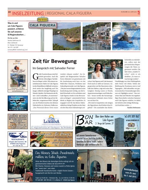 Die Inselzeitung Mallorca Juni 2015 