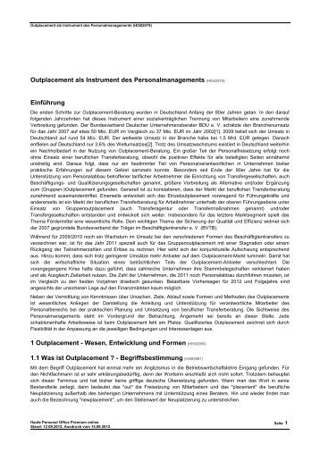 Outplacement als Instrument des Personalmanagements (HI582979)