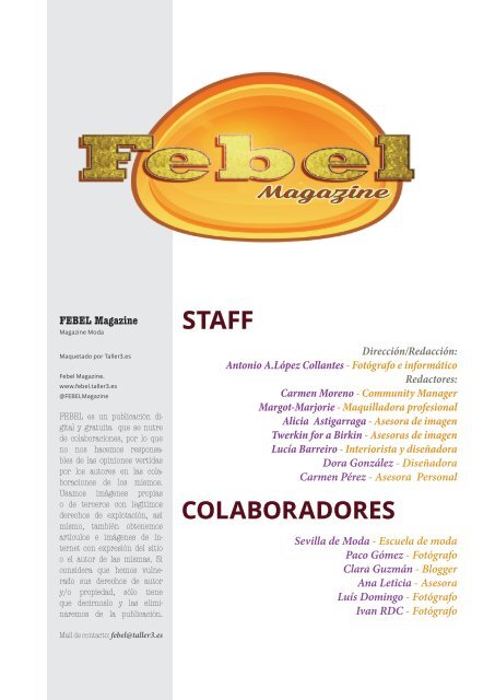 F E B E L Magazine Mayo 2015