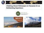 Climbing Mount Kilimanjaro in Tanzania for an Exhilarating Experience