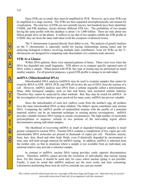 DNA & Typing - Sapp's Instructional Websites