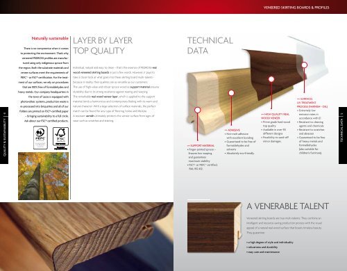 VENEERED SKIRTING BOARDS & PROFILES - Decospan