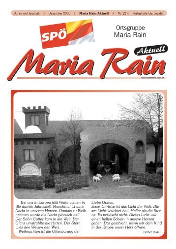 Maria Rain Aktuell - FranzRagger.at