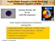 Pygmy dipole strength in exotic nuclei and the - GSI - Theory