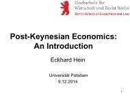 Post-Keynesian Economics: An Introduction