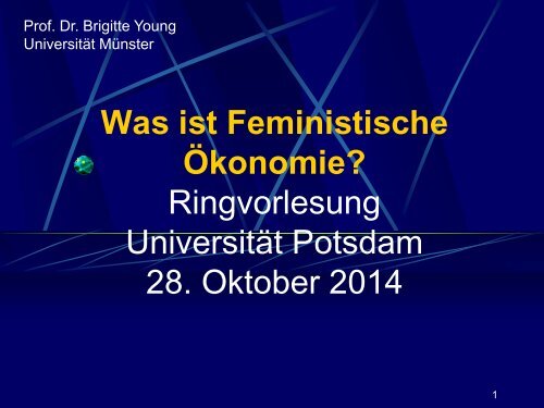 Feministische Ökonomie