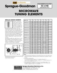 Microwave tuning elements - Sprague-Goodman Electronics