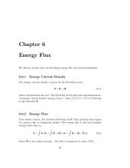 Chapter 6 Energy Flux