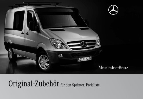 Original-Zubehör für den Sprinter. Preisliste.