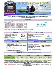 Programa salida grupal a USHUAIA y EL CALAFATE desde POSADAS!