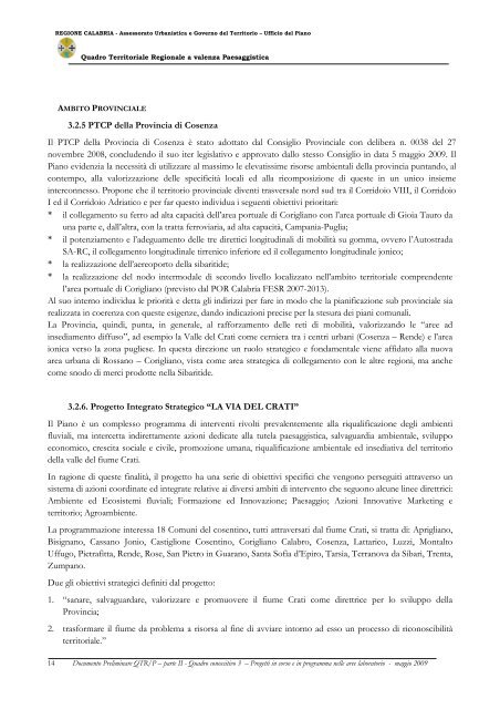 parte seconda - Regione Calabria - Dipartimento Urbanistica e ...