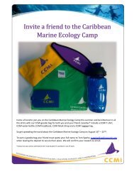 Invite a friend to the Caribbean Marine Ecology Camp