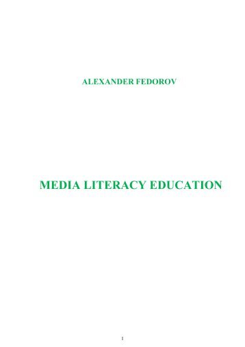 MEDIA LITERACY EDUCATION