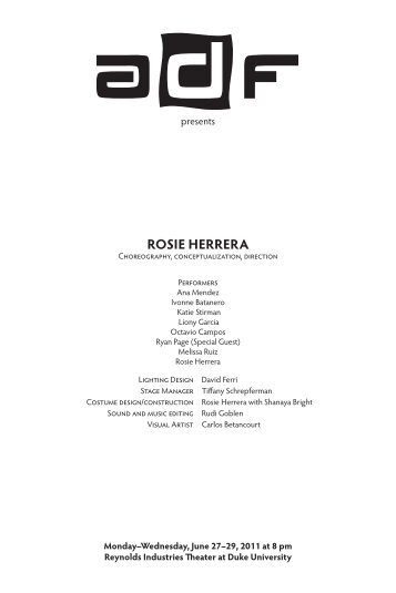 ROSIE HERRERA - American Dance Festival