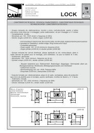 LOCK 81 LOCK 82 - Gruppo composto da: elettroserratura ... - Tribpt