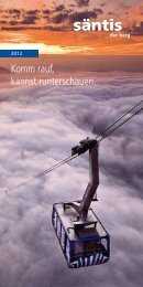 Komm rauf, kannst runterschauen. - SÃ¤ntis