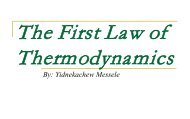 The first law of thermodynamics.ppt - Yidnekachew