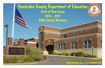 2012-2013 directory - Hunterdon County, New Jersey
