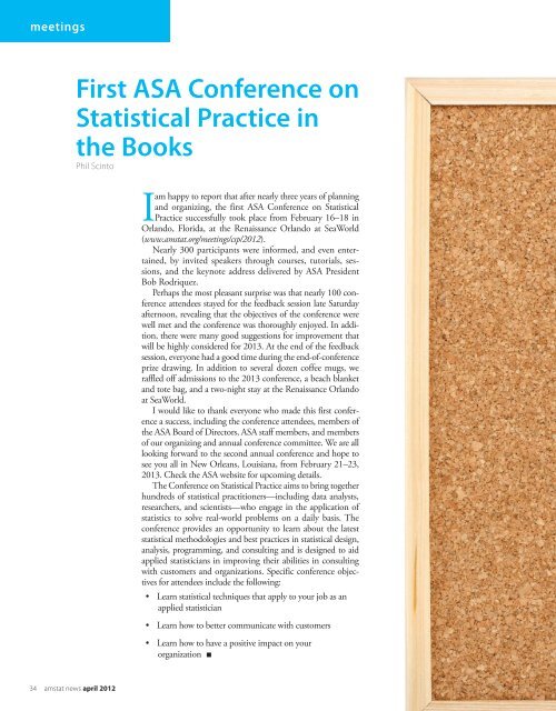 Amstat News - American Statistical Association