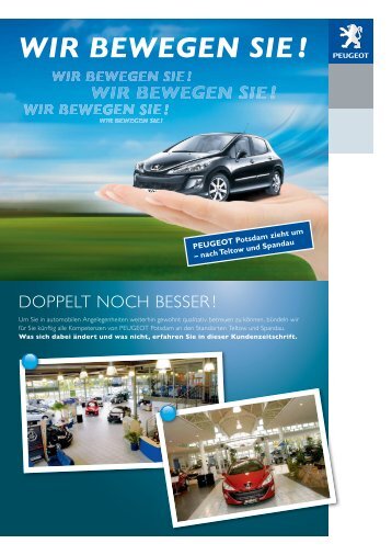 WIR BEWEGEN SIE ! - Peugeot