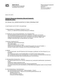 Protokoll vom 28. November 2011 - Schule Aussersihl